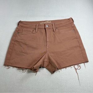 Universal Thread Cut-off Jean Shorts Womens 12/31R Blush Pink High Rise Denim